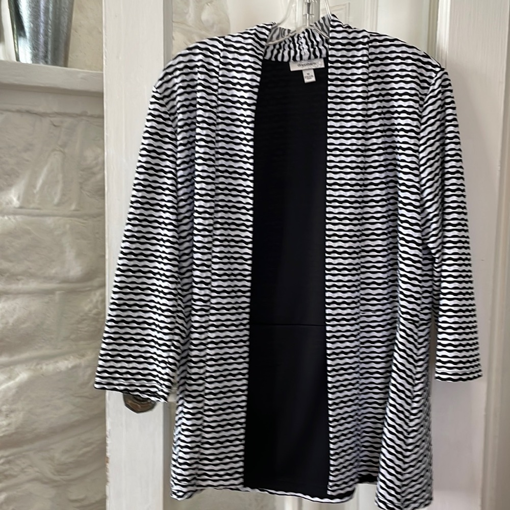 Black and White open jacket